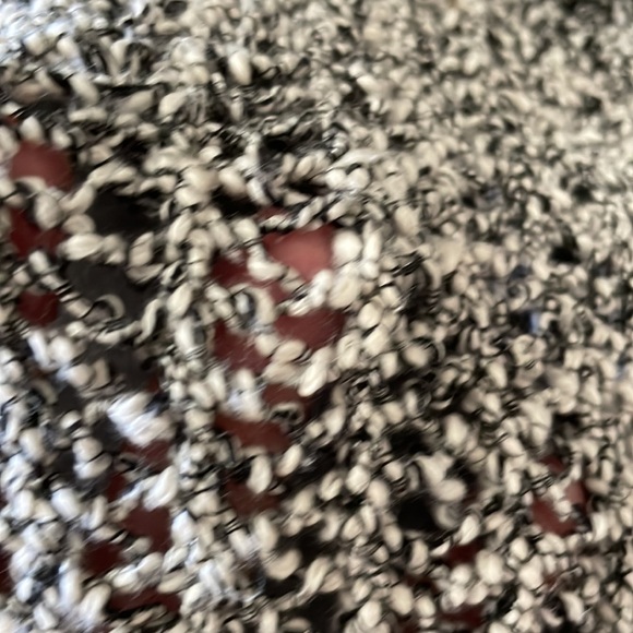 Super cute Ann Taylor open weave black and cream sweater. Super soft long sleeve - Picture 4 of 10